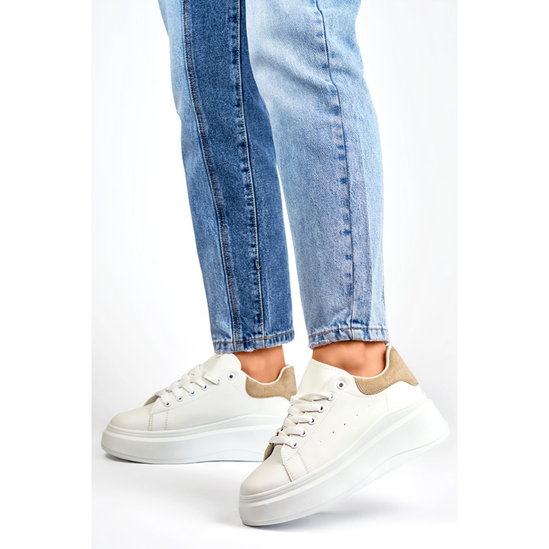 Sportovní obuv Model LL23171KH Bílá/Béžová - PRIMO bílý