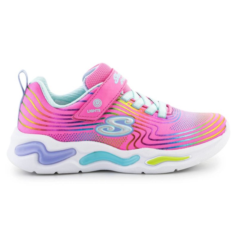 Boty Skechers S-Lights Wavy Beams 302338L-PKMT růžový