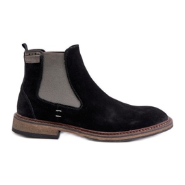 Semišové pánské Chelsea Boots Big Star OO174154 Black černý