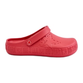 Pánské lehké žabky Clogs Big Star II175004 Red červené