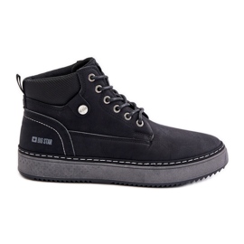 Pánské šněrovací boty Big Star OO174559 Hi-Poly System Black černý