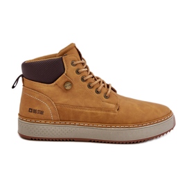Pánské šněrovací boty Big Star OO174561 Hi-Poly System Camel hnědý