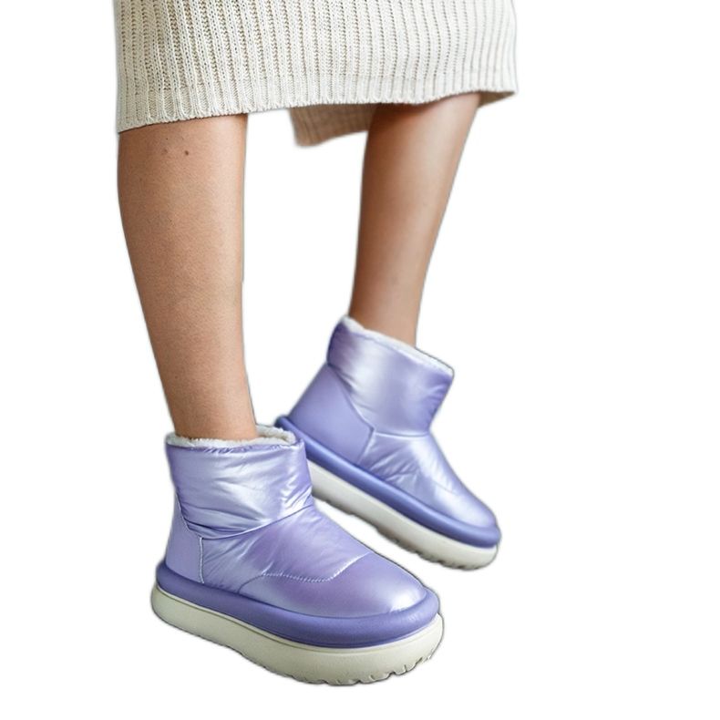 Fialové teplé sněhule na platformě Cores fialový Fialové teplé sněhule na platformě Cores fialový