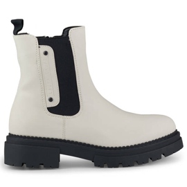 Dámské kotníkové boty se silnou podrážkou, světle béžová Laura La.Fi 250004BE-PU béžový