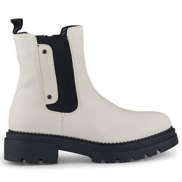 Dámské kotníkové boty se silnou podrážkou, světle béžová Laura La.Fi 250004BE-PU béžový