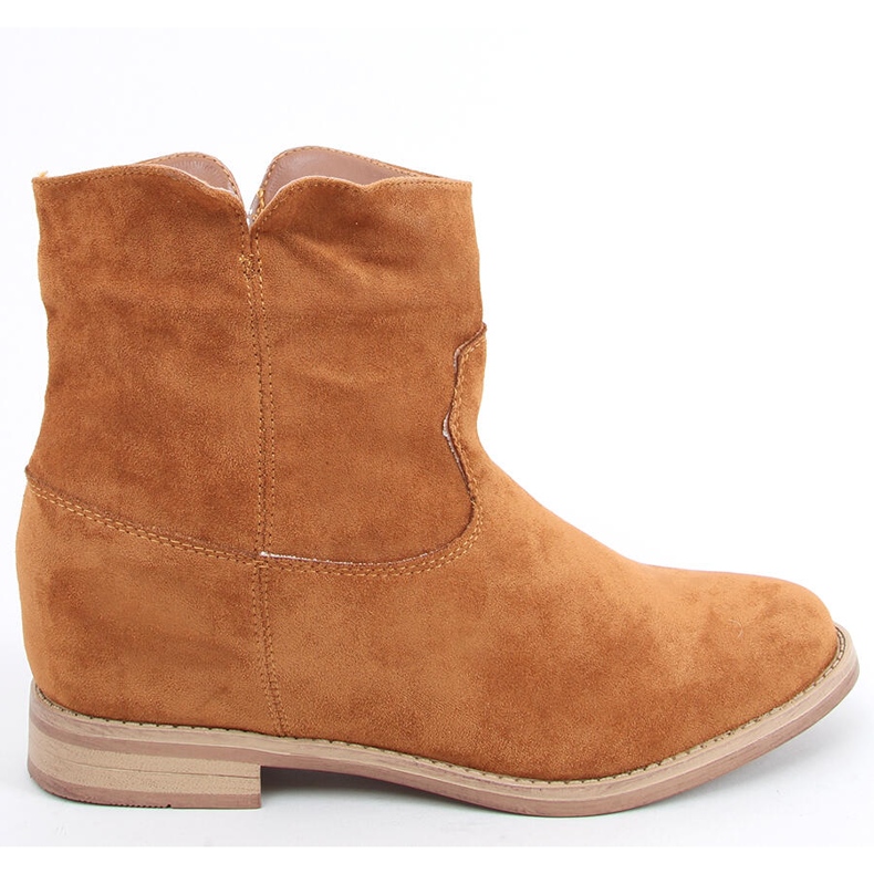 Kozačky na skrytém klínovém podpatku Deer Camel hnědý