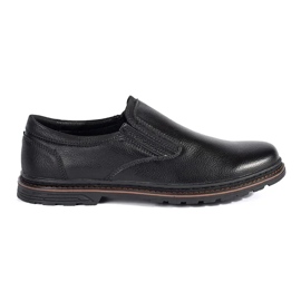 Pánské černé slip-on boty černý