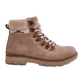 Dámské zateplené boty Lee Cooper LCJ-24-03-3042 tmavě béžová béžový