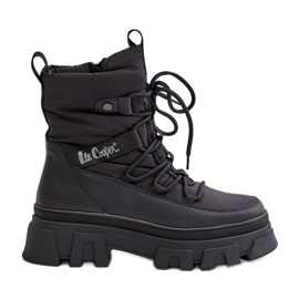 Lee Cooper dámské sněhule na zip LCJ-24-47-3144 černé černý
