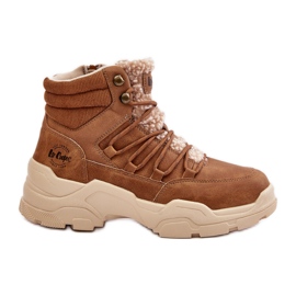 Dámské zateplené boty Lee Cooper LCJ-24-03-3061L hnědé hnědý