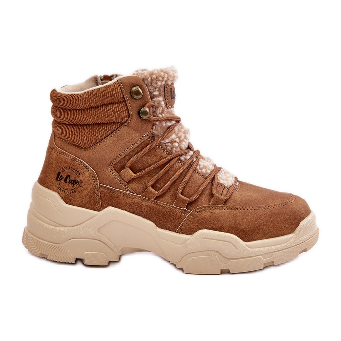 Dámské zateplené boty Lee Cooper LCJ-24-03-3061L hnědé hnědý
