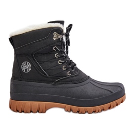 Dámské šněrovací boty do sněhu s kožešinou Lee Cooper LCJ-24-44-2868 Černá černý