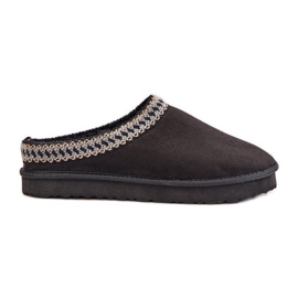 Pohodlná domácí obuv Dámské pantofle s výšivkou Inblu FX000021 Black černá Pohodlná domácí obuv Dámské pantofle s výšivkou Inblu FX000021 Black černá