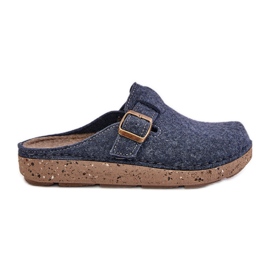 Pohodlné dámské pantofle s přezkou Inblu ED000019 Navy Blue modrý