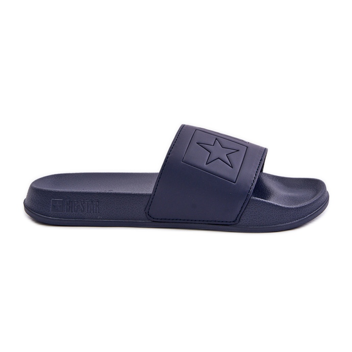 Lehké pánské žabky s logem Big Star OO174031 Navy Blue modrý