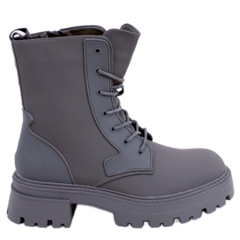 Šněrovací kozačky Tamar Green zelený