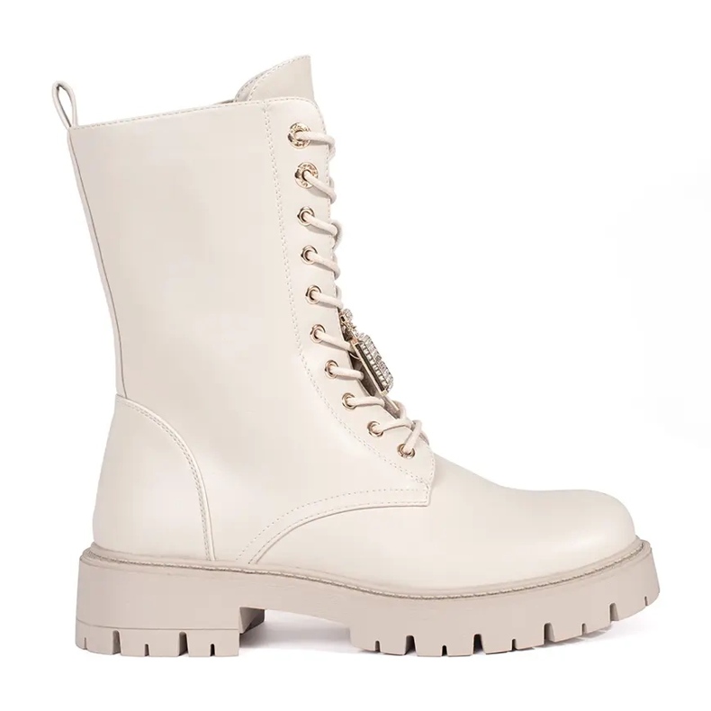 Seastar Světle béžové dámské pracovní boty se špendlíky béžový Seastar Světle béžové dámské pracovní boty se špendlíky béžový