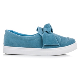 Kiss Angel Modré Tenisky S Mašlí modrý Kiss Angel Modré Tenisky S Mašlí modrý