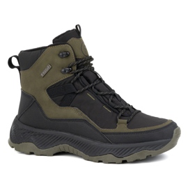 Pánské trekové zimní boty vysoké kotníkové Filippo MTR6654/24 khaki zelený