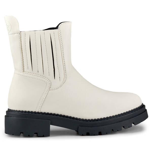 Dámské zateplené boty Chelsea, béžová 250041BE-PU béžový