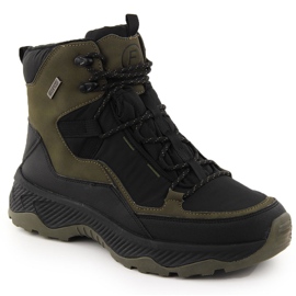 Nepromokavé, zateplené khaki pánské trekové boty Filippo MTR6654 černý