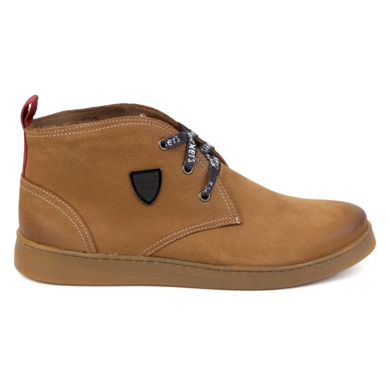 Chukka pánské kožené boty KAMPOL 110/410 světle hnědé béžový
