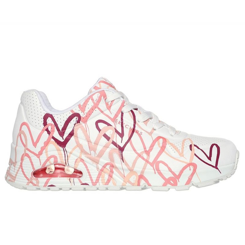Boty Skechers Uno Spread The Love 155507-WCRL bílý
