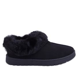 Krátké emu kalhoty zdobené kožešinou Fraley Black černá