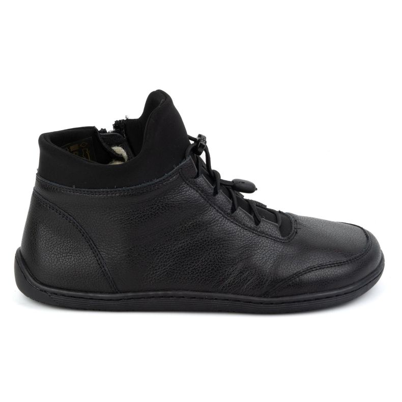 WASAK Barefoot dámské boty, podšité vlnou, kůže 0767W, černé černá