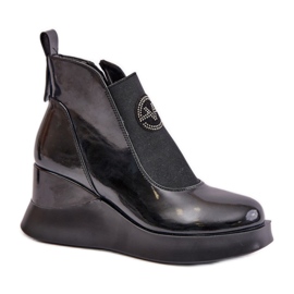 Vinceza 66703 Černé kozačky černý