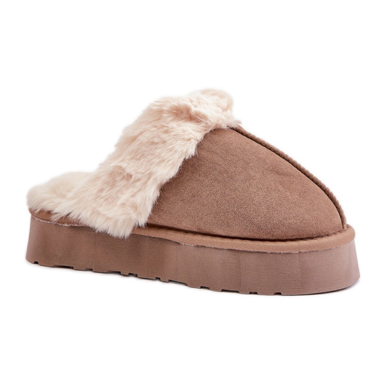 Pantofle Model FA-181 Tmavě béžové béžový