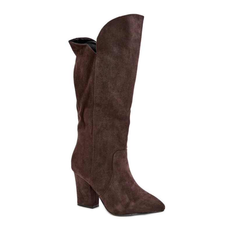 Model boty MP401-1 Hnědá hnědý