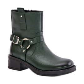 Kotníkové boty Zazoo 60480 Dark Green zelený