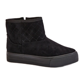 Big Star OO274A522 Černé sněhule černý