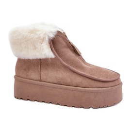 Sněhule Model 24891 Dark Beige béžový