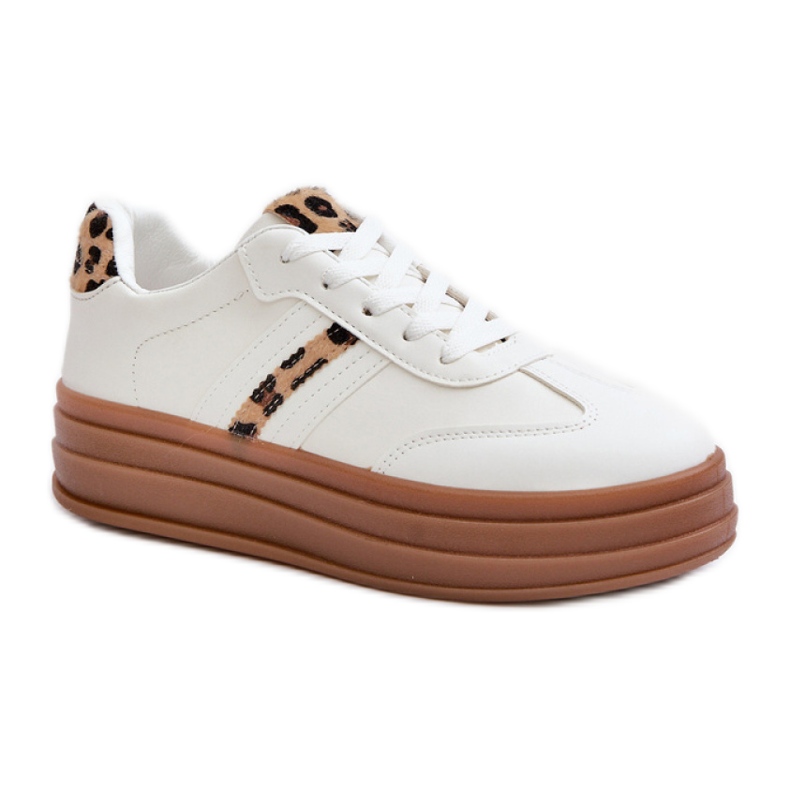 Sportovní obuv Model PC2802 White Leopard bílý
