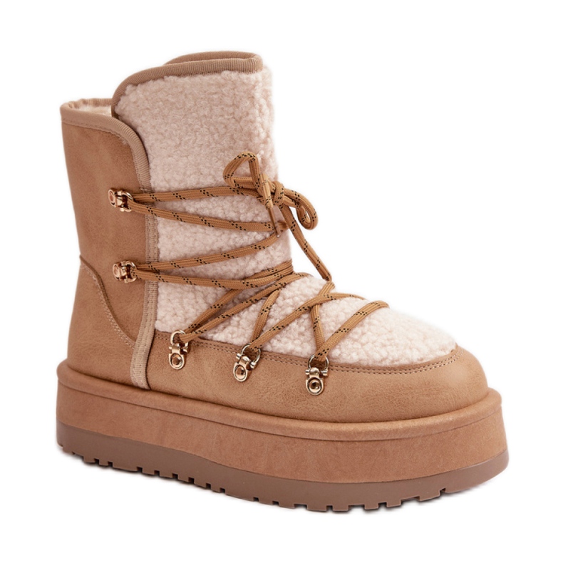 Světle hnědé sněhule hnědý