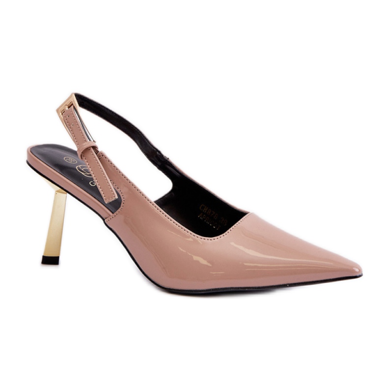 Vysoké podpatky Model CH878 Beige béžový