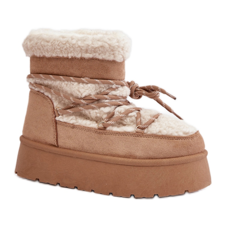 Sněhule Model HY867-63 Beige béžový