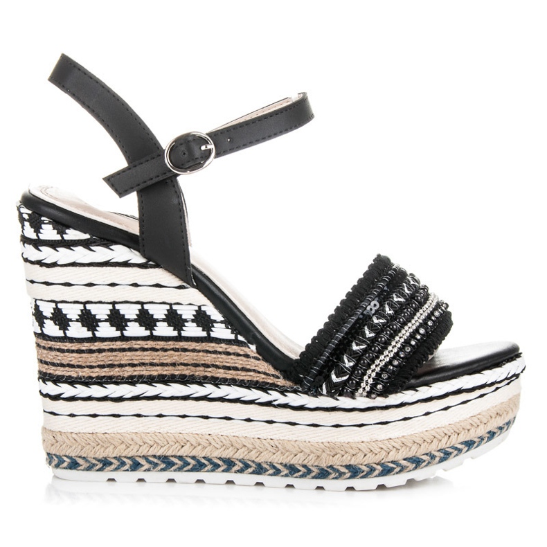 Vices Etnické Klíny S Ornamenty černá