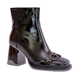 Da MR880-021 Černé kozačky černý