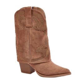 Step in style S.Barski HY42-153 Camel boty hnědý