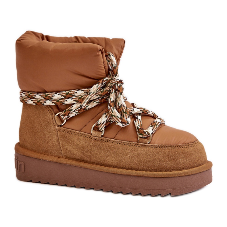 Sněhule Model DFSH375003 Hnědé hnědý