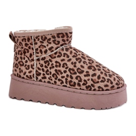 Model 20216-4K Brown Leopard sněhule hnědý