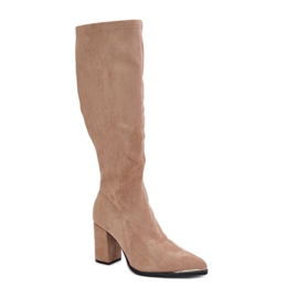 Boty Model HB-243 Béžová béžový