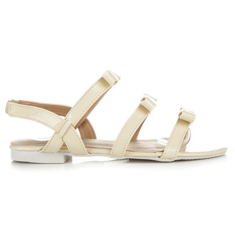 Vices Lakované Sandály S Mašlemi žlutá Vices Lakované Sandály S Mašlemi žlutá