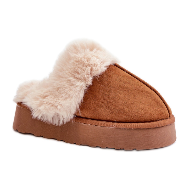 Pantofle Model FA-181 Camel hnědý