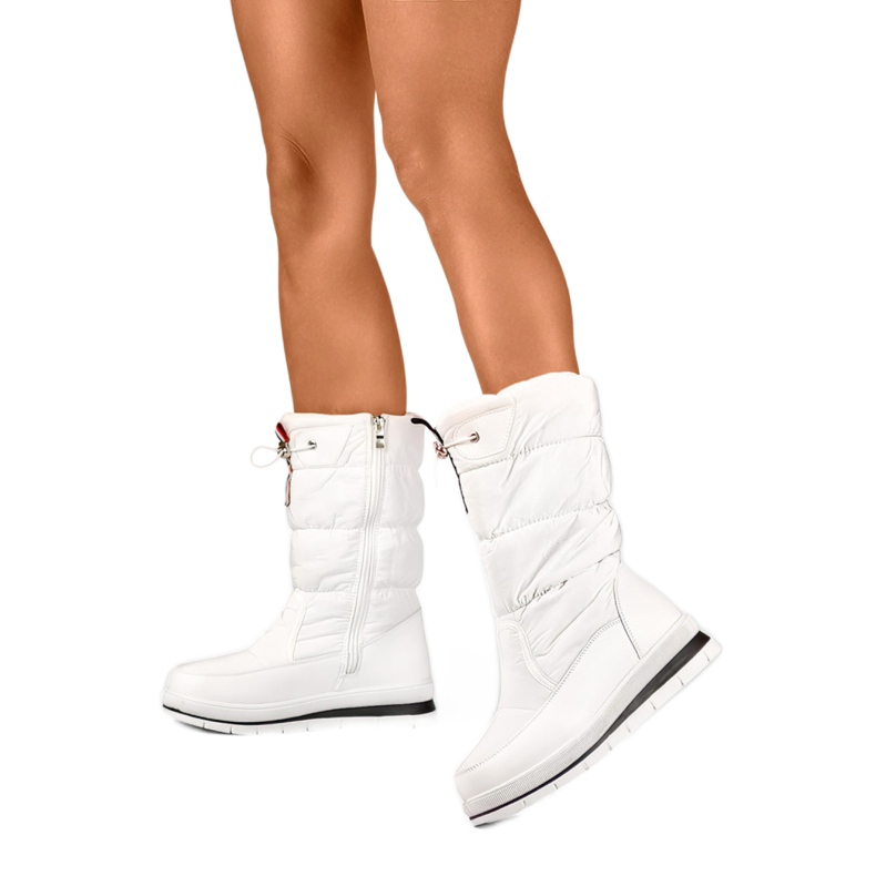 Dámské sněhule zateplené Eco-Fur 8302W, bílé bílý Dámské sněhule zateplené Eco-Fur 8302W, bílé bílý