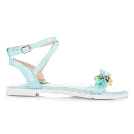 Vices Lakované sandály s motýlem zelený
