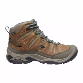 KEEN Circadia Mid Wp Toasted COCONUT/Severní Atlantik trekové boty KE-1026764 hnědý